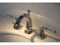 Adriatica Three holes basin set with Swarovski crystal in interior - Bronces Mestre