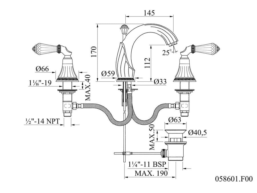 Technical drawing – Bronces Mestre