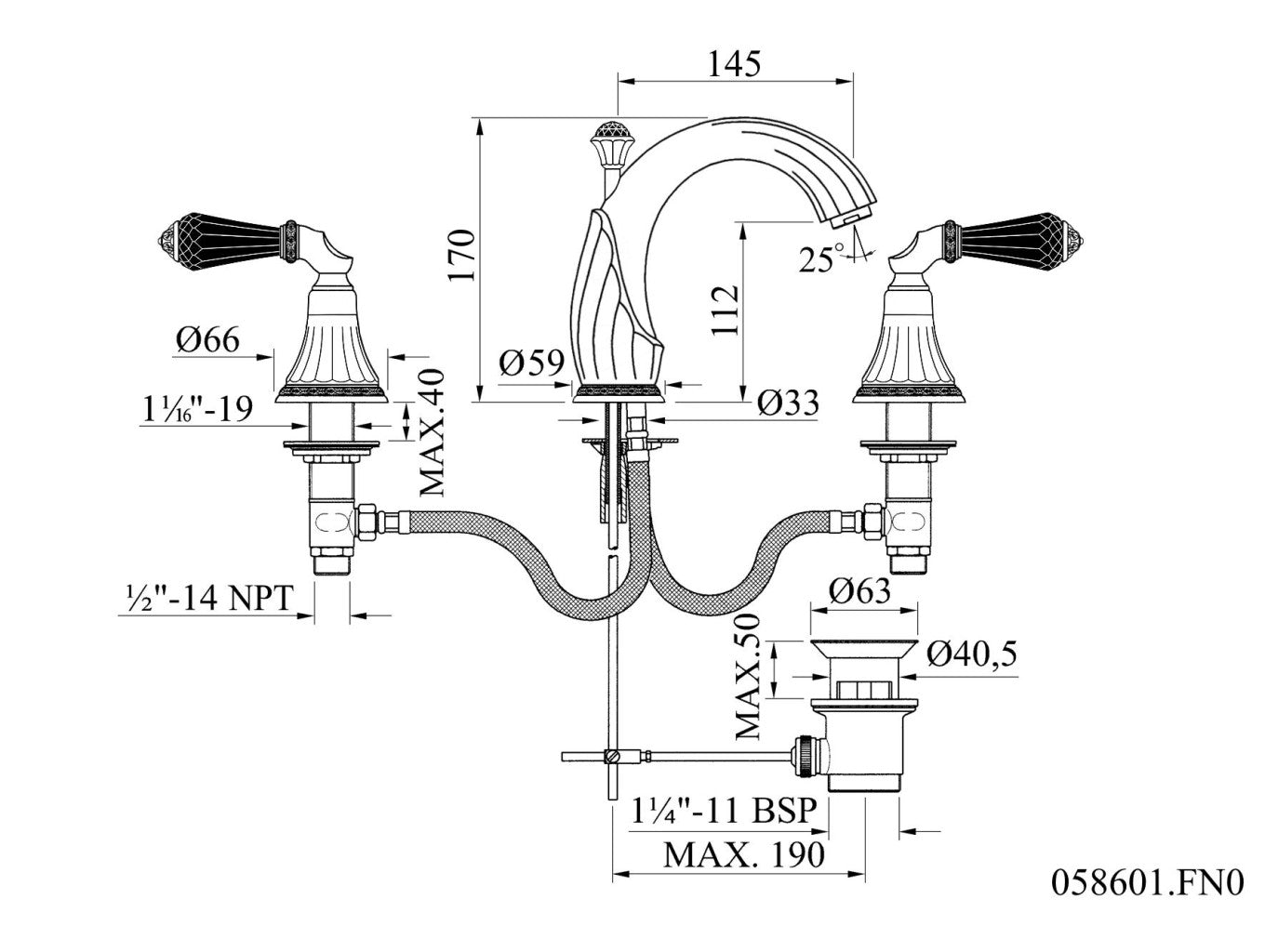 Technical drawing - Bronces Mestre