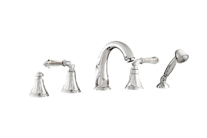 Bronces Mestre Adriatica Five holes bath set with Swarovski crystal - 058616-F00