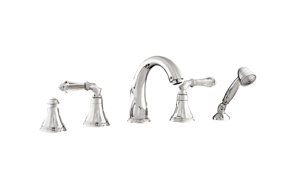 Bronces Mestre Adriatica Five holes bath set with Swarovski crystal - 058616-F00