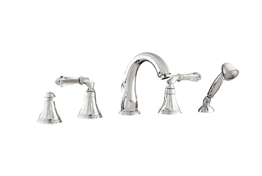 Bronces Mestre Adriatica Five holes bath set with Swarovski crystal - 058616-F00