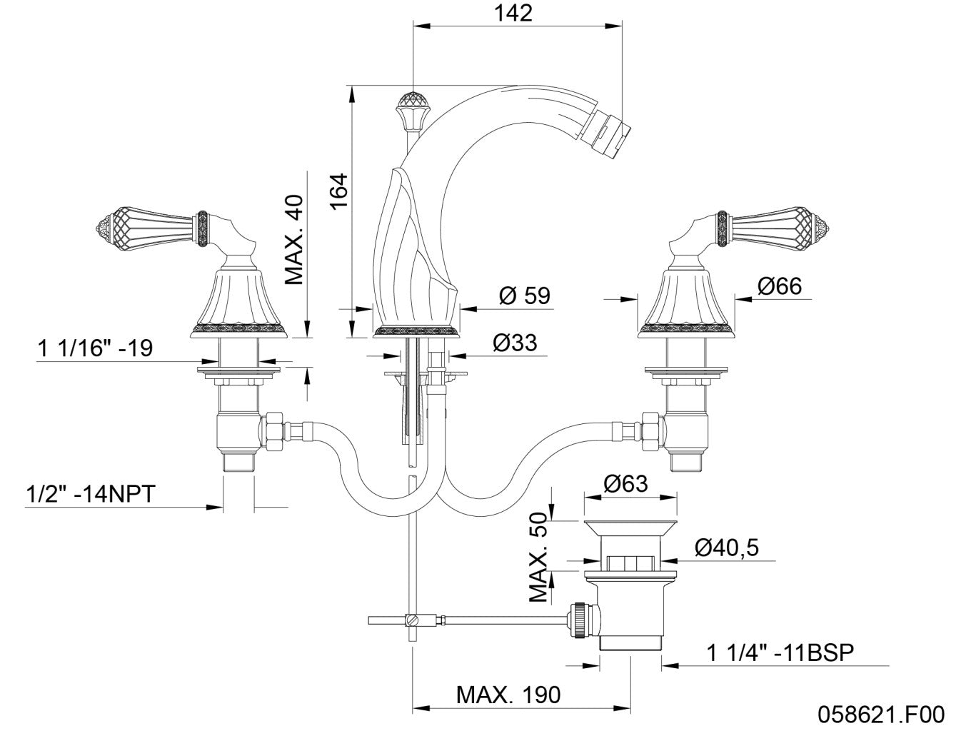 Technical drawing – Bronces Mestre