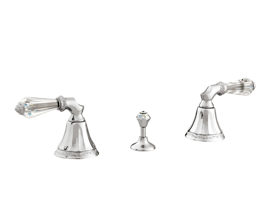 Bronces Mestre Adriatica Three holes bidet set with Swarovski crystal - 058622-F00