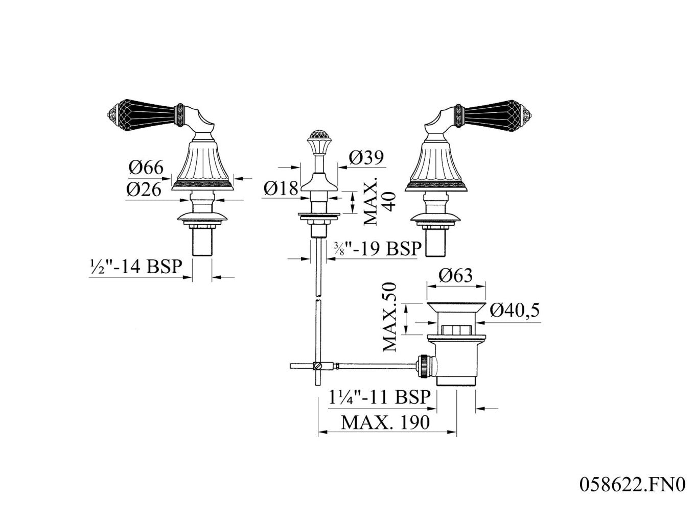 Technical drawing - Bronces Mestre