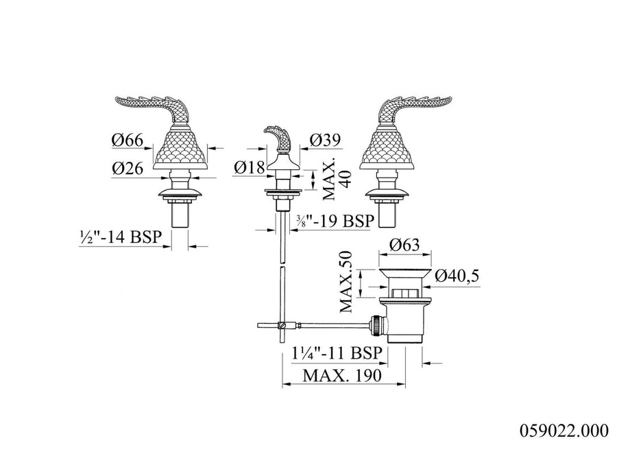 Technical drawing - Bronces Mestre