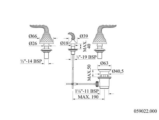 Technical drawing - Bronces Mestre