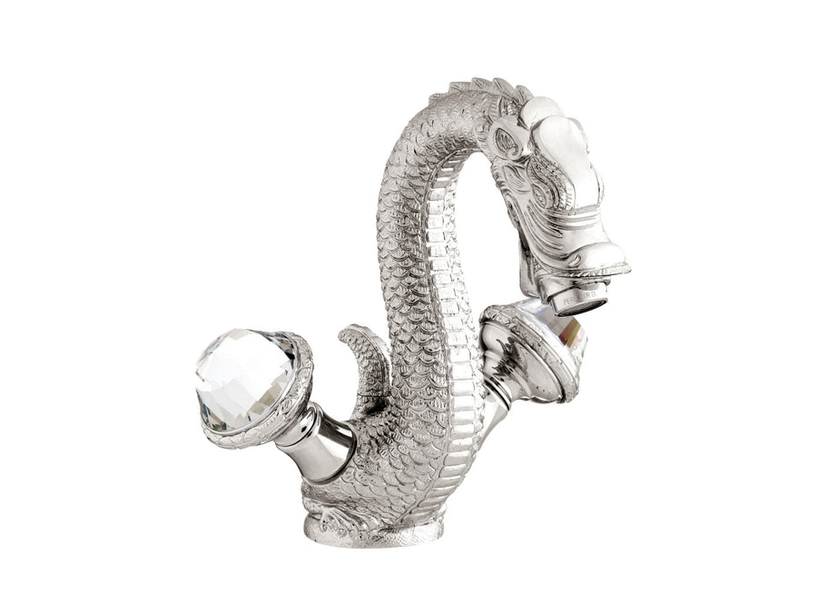 Bronces Mestre Dragon One hole basin mixer with Swarovski crystal - 059205