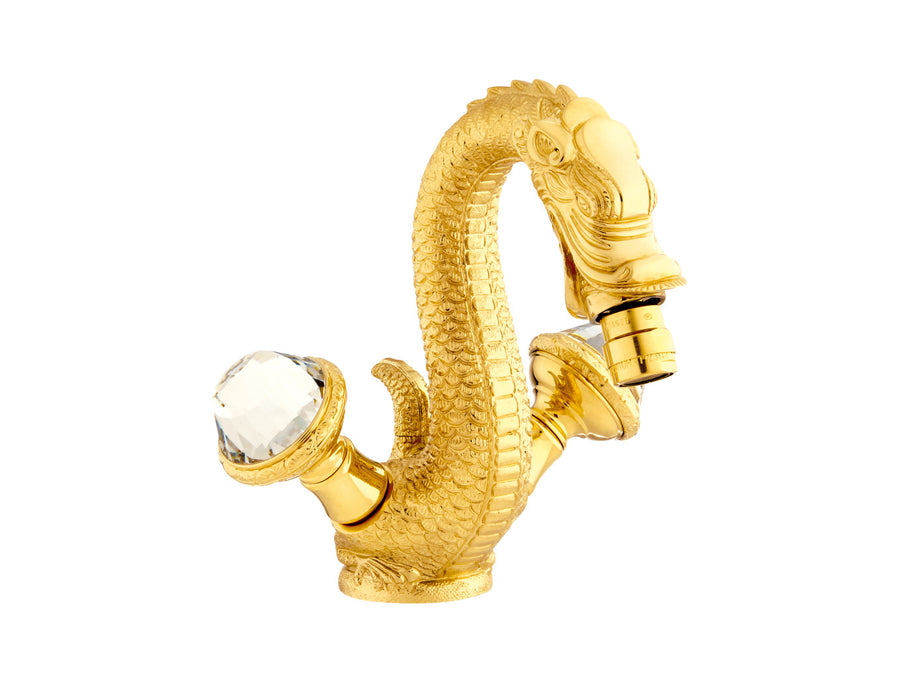 Bronces Mestre Dragon One hole bidet mixer with Swarovski crystal - 059225