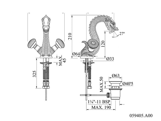 Technical drawing - Bronces Mestre