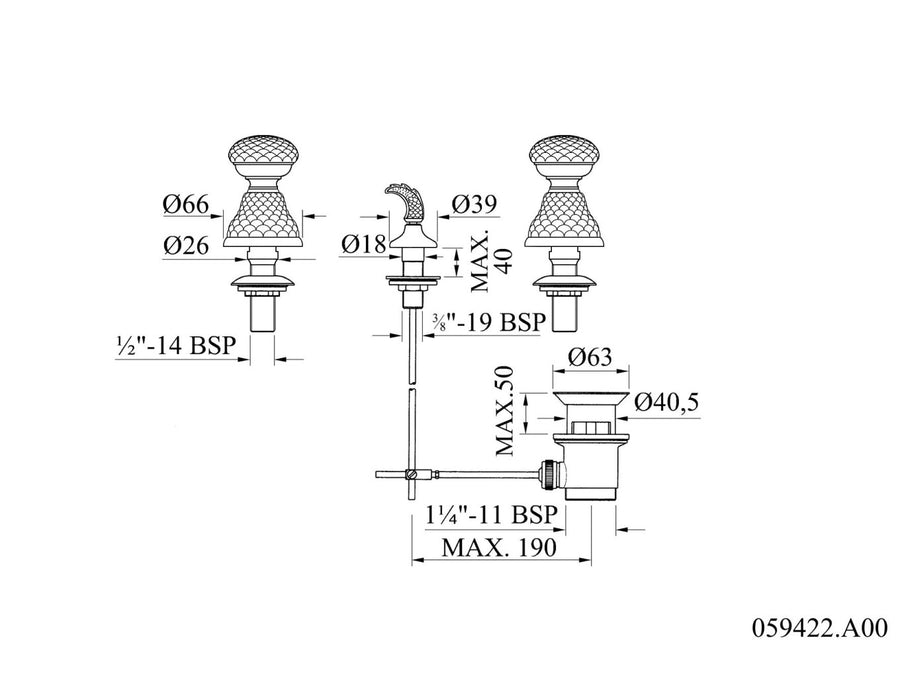Technical drawing - Bronces Mestre