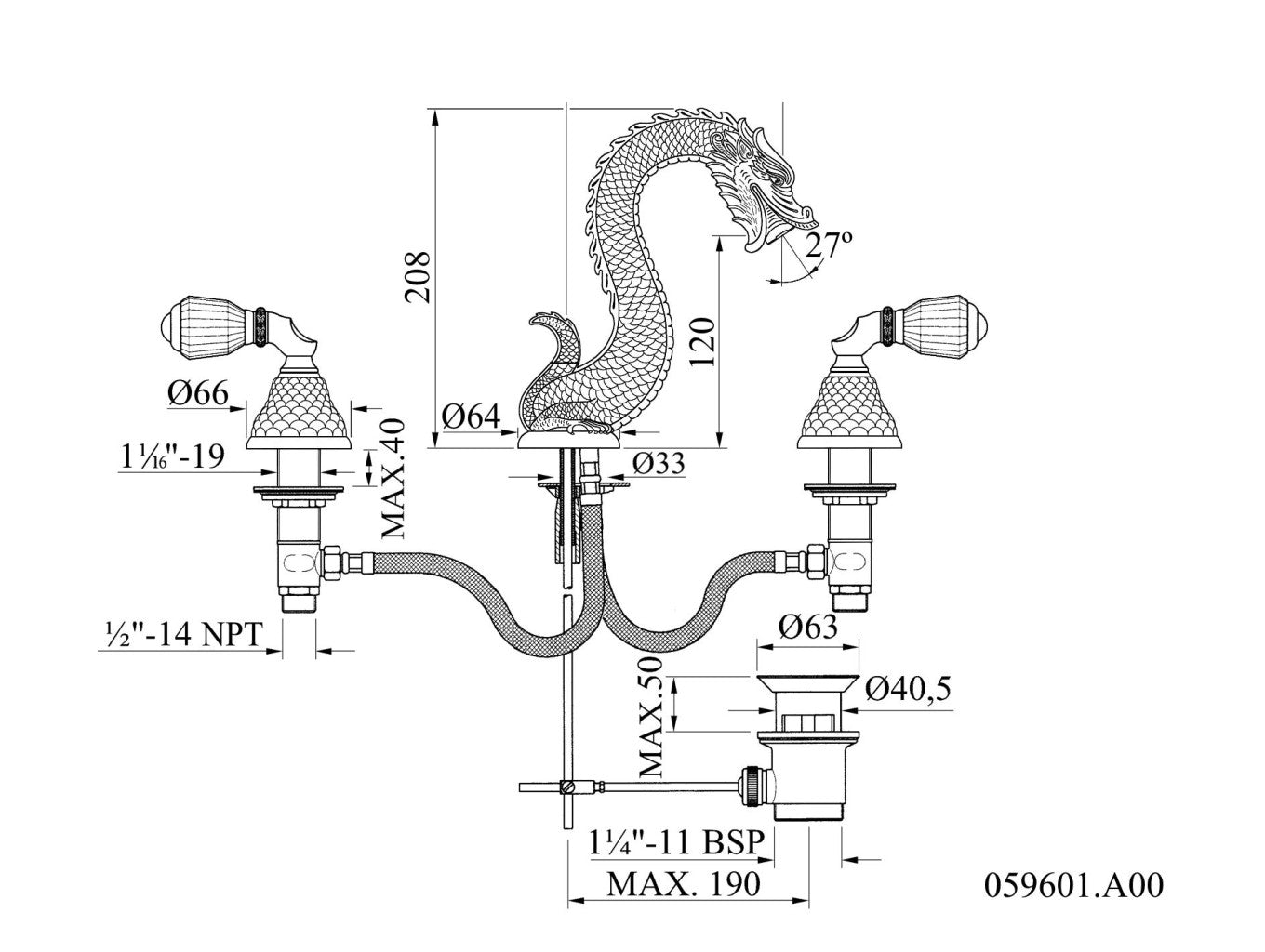 Technical drawing - Bronces Mestre