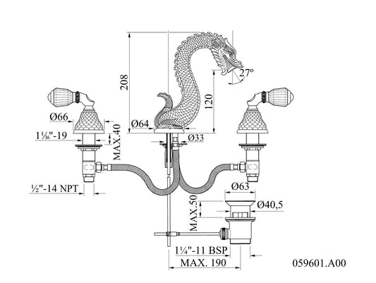 Technical drawing - Bronces Mestre