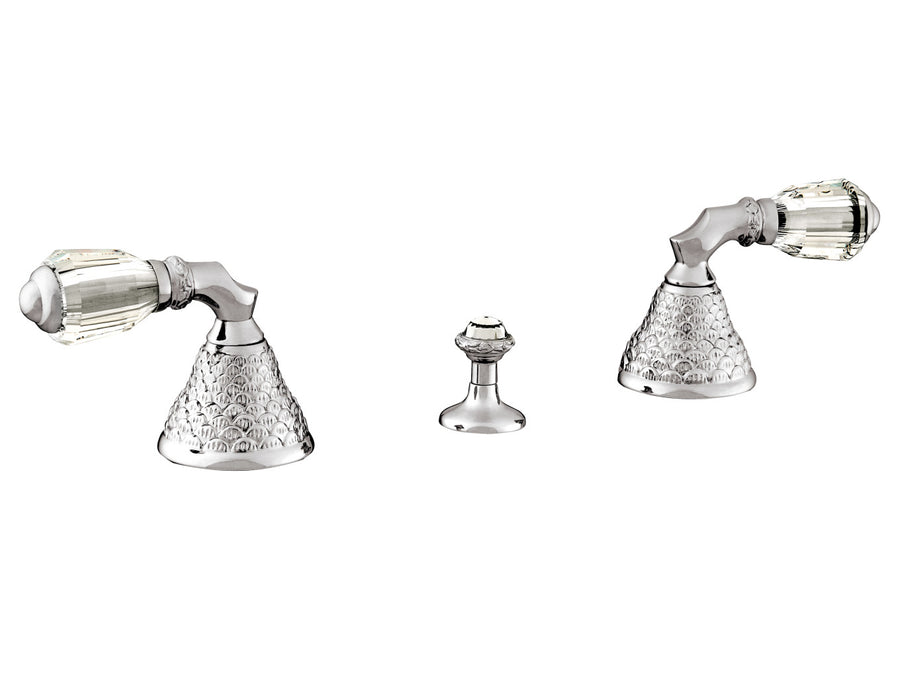 Bronces Mestre Dragon Three holes bidet set with Swarovski crystal - 059622