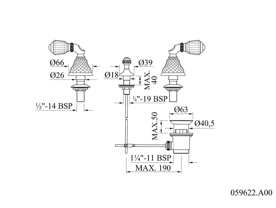 Technical drawing - Bronces Mestre