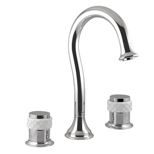 Coquette Three holes basin set with white porcelain