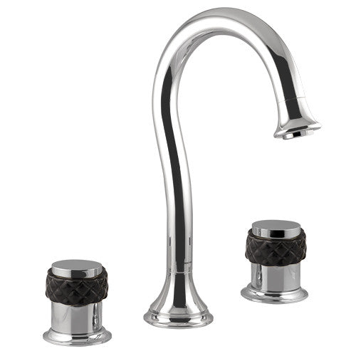 Bronces Mestre Coquette Three holes basin set with black porcelain - 065501-N00