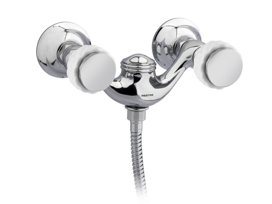 Bronces Mestre Coquette Shower mixer with white porcelain - 065519