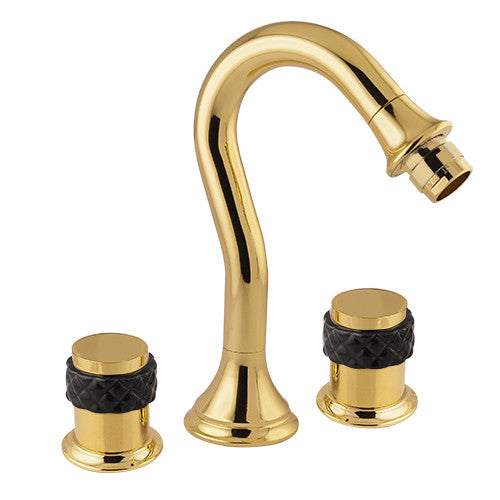 Bronces Mestre Coquette Three holes bidet set with black porcelain - 065521-N00