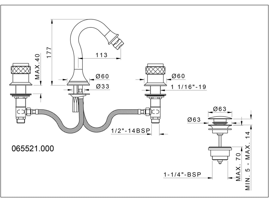 Technical drawing - Bronces Mestre