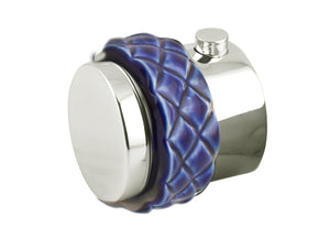 Bronces Mestre Atlantica Precious Thermostatic knob kit with Coquette blue porcelain - 065546-A00