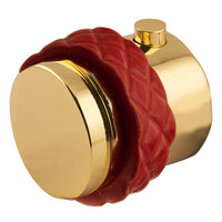Bronces Mestre Atlantica Precious Thermostatic knob kit with Coquette red porcelain - 065546-R00