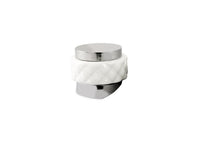 Bronces Mestre Atlantica Precious Monolever handle kit for shower system with white porcelain - 065547-000