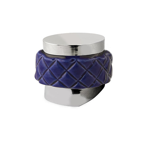 Bronces Mestre Atlantica Precious Monolever handle kit for shower system with blue porcelain - 065547-A00