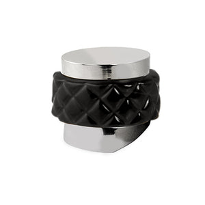 Bronces Mestre Atlantica Precious Monolever handle kit for shower system with black porcelain - 065547-N00