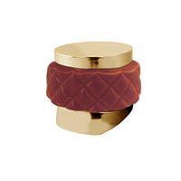 Bronces Mestre Atlantica Precious Monolever handle kit for shower system with red porcelain - 065547-R00