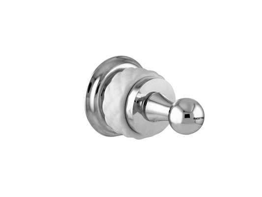 Bronces Mestre Coquette Robe hook with white porcelain - 065575-000