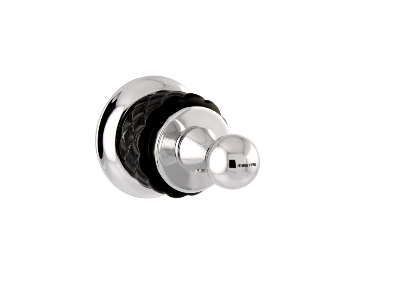 Bronces Mestre Coquette Robe hook with black porcelain - 065575-N00