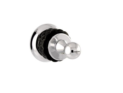Coquette Robe hook with black porcelain