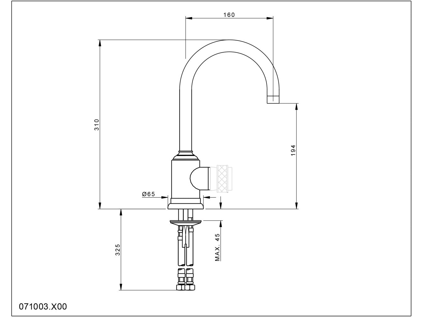 Technical drawing - Bronces Mestre