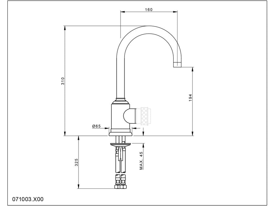Technical drawing - Bronces Mestre