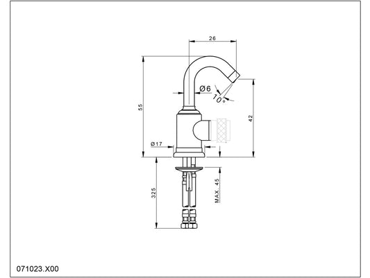 Technical drawing - Bronces Mestre