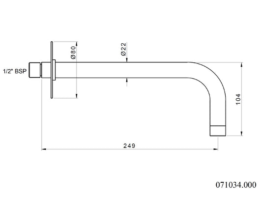 Technical drawing - Bronces Mestre