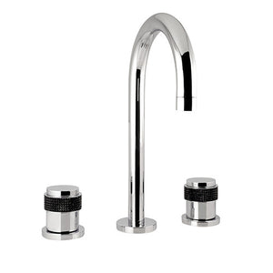 Bronces Mestre Versailles Three holes basin set with black Swarovski - 071401-HN0
