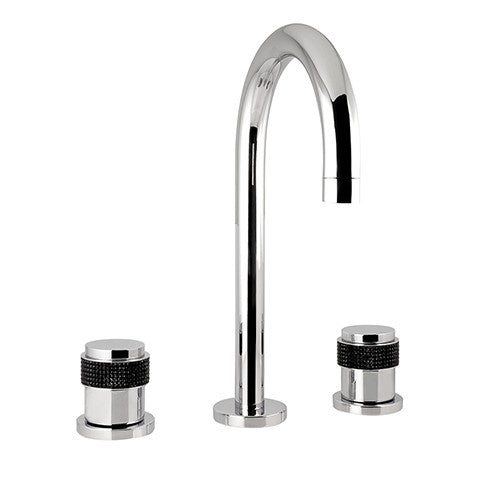 Bronces Mestre Versailles Three holes basin set with black Swarovski - 071401-HN0