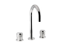 Bronces Mestre Versailles Three holes basin set  with decorated brass ring - 071401-P00
