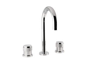 Bronces Mestre Versailles Three holes basin set  with decorated brass ring - 071401-P00