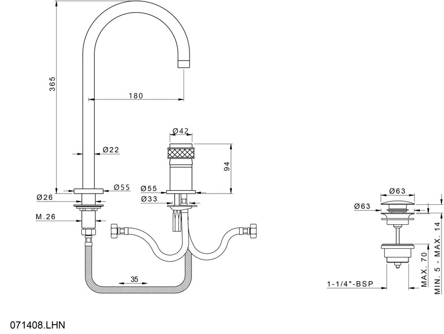 Technical drawing - Bronces Mestre