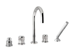 Bronces Mestre Versailles Five holes bath set with Swarovski - 071416-H00