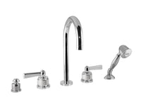Bronces Mestre Soho Five Holes Bath Set - 071416 - Decorated Brass Ring