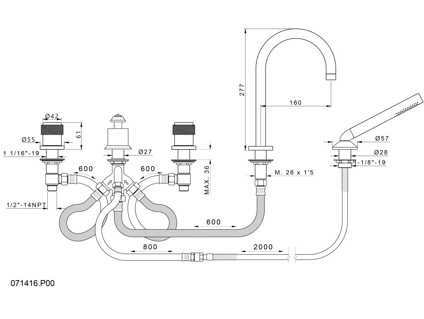 Technical drawing - Bronces Mestre