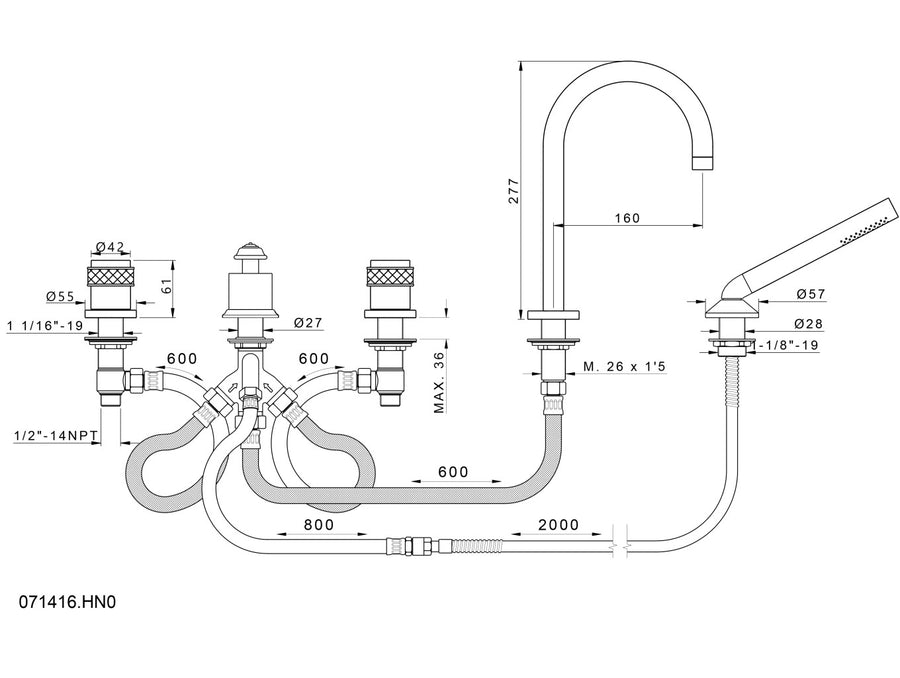 Technical drawing - Bronces Mestre