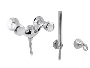 Bronces Mestre Versailles Shower mixer with with decorated brass ring - 071419-P00