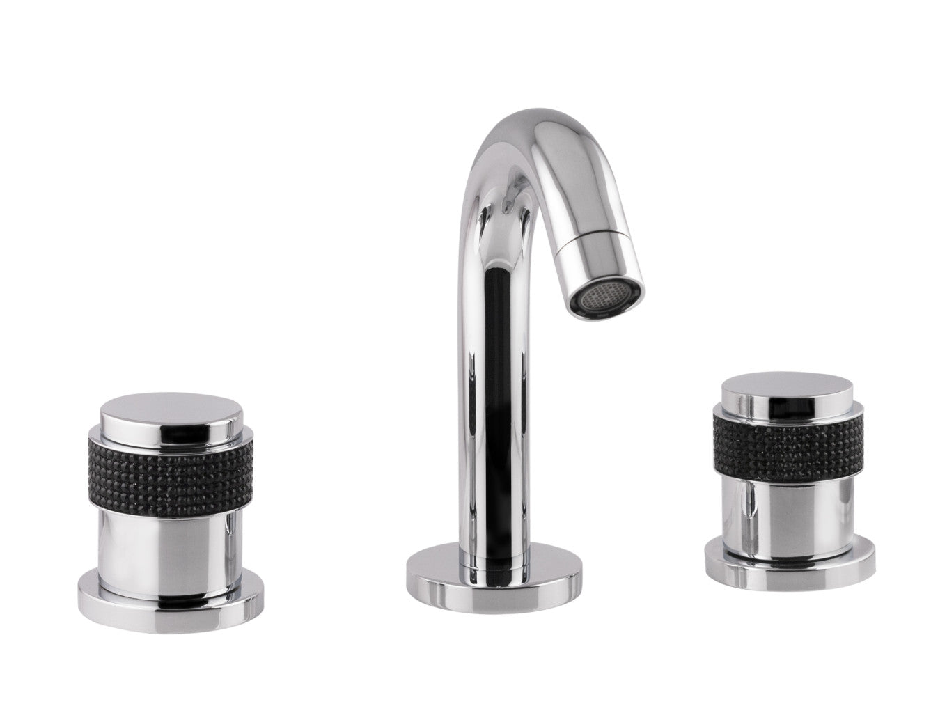 Bronces Mestre Versailles Three holes bidet set with black Swarovski - 071421-HN0