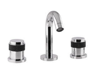 Bronces Mestre Versailles Three holes bidet set with black Swarovski - 071421-HN0