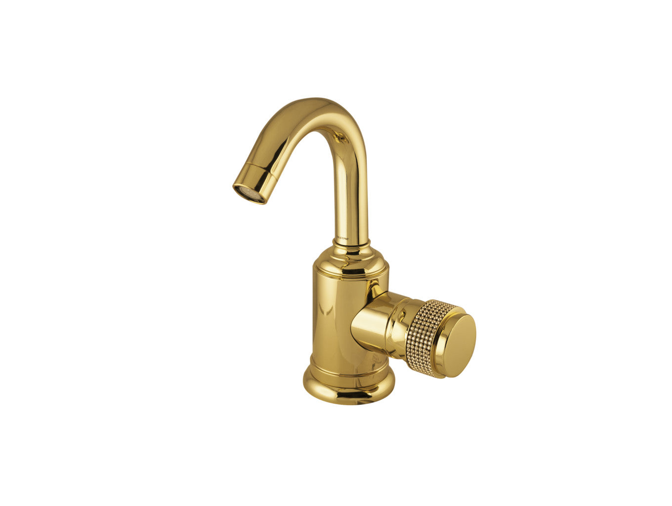 Bronces Mestre Versailles Single lever bidet mixer with knob champagne Swarovski Crysyal - 071423-HC0